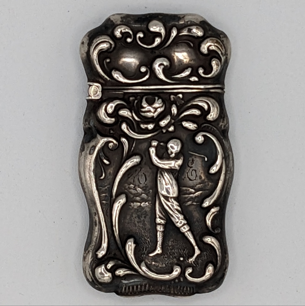 Antique Silver Match Safe